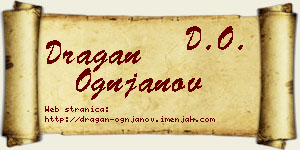 Dragan Ognjanov vizit kartica